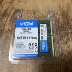 Crucial DDR4-3200 SODIMM 16GBx2枚 32GBキットのサムネイル