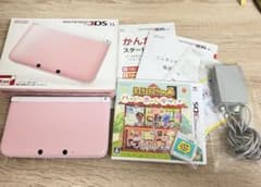 Nintendo 3DS LL ピンクホワイト ソフ ト付きのサムネイル