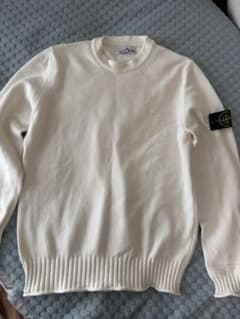 STONE ISLAND ホワイトセーターLサイズ カシミア - メルカリ