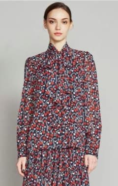 DOUBLE STANDARD CLOTHING ハート柄 シフォンブラウス