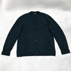 A.P.C. アーペーセー 厚手 ウール カーディガン M ダークグリーン