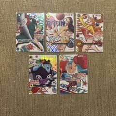 ラウンドワンワンピースカードプロモ ゾロ ナミ ロビン フランキー