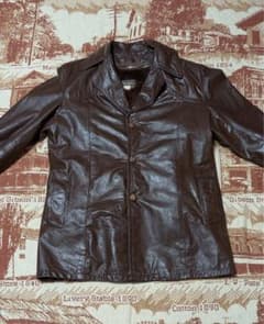 Sears 80sレザージャケット ボア裏地 ブラウン 44のサムネイル