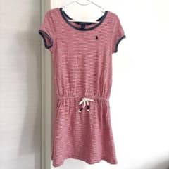 Polo Ralph Lauren 半袖チュニック赤白ストライプ　115cmのサムネイル