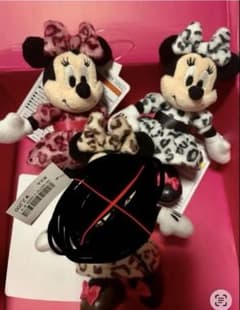 ディズニー ぬいぐるみ チャーム レオパード ミニー 2セットのサムネイル