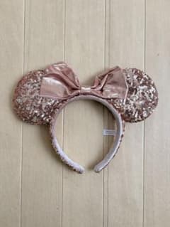 【美品】東京ディズニーランド ピンク カチューシャ キラキラ 一度使用のサムネイル