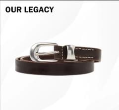 OUR LEGACY 2cm Leather belt (ブラウン)のサムネイル