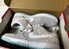 NIKE DUNK LOW RETRO SE バーバーショップ　グレーのサムネイル