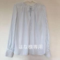アースミュージック&エコロジー ストライプ ブラウス 値下げしましたのサムネイル