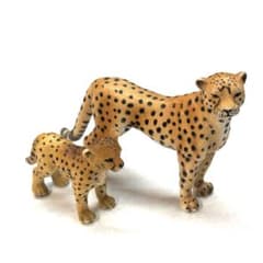 シュライヒ　チーター　親子　セット