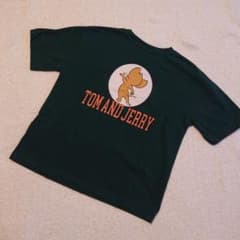 TOM AND JERRY Tシャツ ダークグリーン 120cmのサムネイル