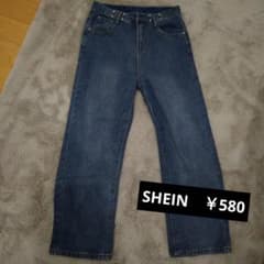 【SHEIN】ストレートデニムパンツのサムネイル