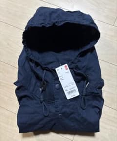 UNIQLO コットンパーカー　ネイビー　長袖のサムネイル