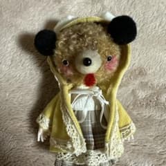 くま耳フード付きドール 人形 ハンドメイドのサムネイル