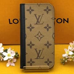 iPhone15 Pro ケース ルイヴィトン モノグラム リバース 手帳型 - メルカリ