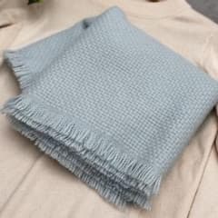 新品未使用 ASAUCEMELER カシミヤ100% バスケットフリンジマフラー