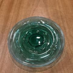 作家物 エメラルドグリーン 波紋 ガラスプレート - メルカリ