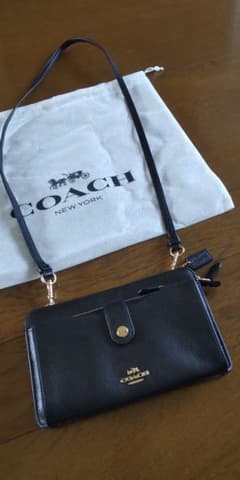 COACH お財布 スマホ レザー ポシェットのサムネイル