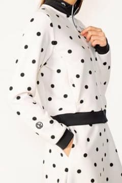 \\一回のみ着用//CPG ドット柄 ゴルフウェア スカート付き 一回のみ着用//CPG ドット柄 ゴルフウェア スカート付き - メルカリ