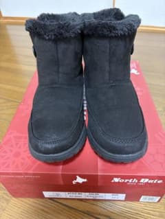 North Date ムートンスノーブーツ ブラック 23.5cmのサムネイル