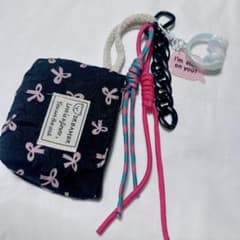 じゃらじゃらキーホルダー チャーム バックチャーム ミニポーチ付