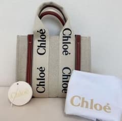 chloe woody スモール トートバッグ ブラウンのサムネイル