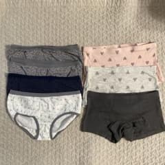 ⭐︎新品未使用⭐︎UNIQLO H&M 140サイズ 女の子用ショーツ 6枚セットのサムネイル
