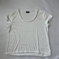 OZOC レディース ホワイト 半袖Tシャツのサムネイル