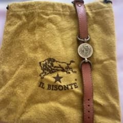 IL BISONTE イルビゾンテ レザーブレスレット保存袋付きのサムネイル
