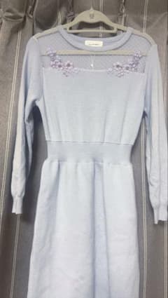 JILLSTUART フラワー刺繍 ロングワンピース