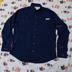 Columbia PFG ネイビー ボタンダウン フィシングシャツ