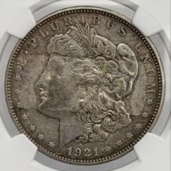 1921年（D）アメリカモルガンダラー 1ドル銀貨 NGC鑑定 1921年（D）アメリカモルガンダラー 1ドル銀貨 NGC鑑定 - メルカリ