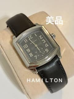 美品】ハミルトン ブレイン クォーツ スクエア 腕時計 ユニセックス 