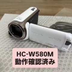 パナソニック　ビデオカメラ ホワイト　HC-W580M Panasonic HC-W580M ビデオカメラ ホワイト 動作良好 - メルカリ