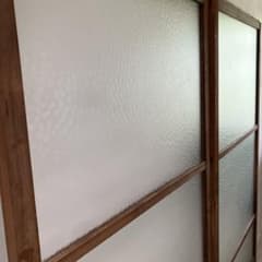 引き取り限定☆古民家 建具 アンティーク 昭和レトロ 木製 ガラス戸 4 