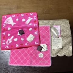 クレイサス　他　新品タオルハンカチ　3枚セットのサムネイル
