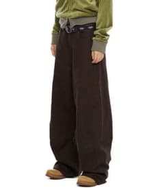 AAKAM Needlework Wave Cotton Pants
