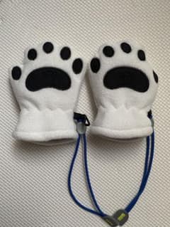 【美品】mont-bell くまさんミトンINFANT 【落下防止ストラップ付】のサムネイル