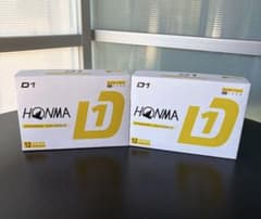 HONMA D1 ゴルフボール イエロー 2ダースセット（管理No.R2K)