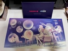 Brand new, unopened Blue Archive CHERRY collaboration Mika keyboard with bonus items.