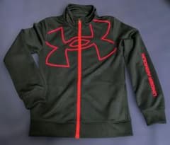 UNDER ARMOUR キッズ ジャージ ジャケット ブラック レッドのサムネイル