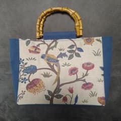 ウィリアムモリス ケルムスコットツリー バンブーハンドル トート