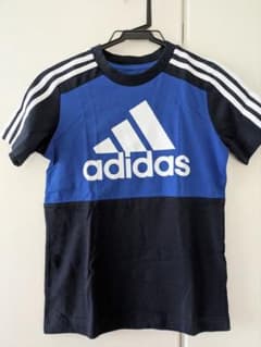 adidas Tシャツ 青/黒 サイズ140のサムネイル