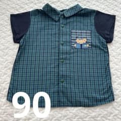ファミリア ブック チェック シャツ 90 - メルカリ