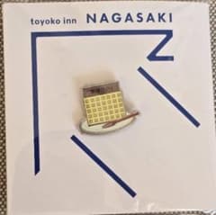 東横INNピンバッジ　長崎県　カステラ 長崎限定】東横イン ご当地GENKIピンバッジ 長崎 カステラ - メルカリ