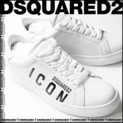 ICONロゴ 国内正規DSQUARED2ディースクエアードレザースニーカー36 