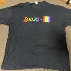 LAKERS x U コラボ Tシャツ ネイビーのサムネイル