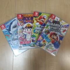 菊ゑ商店様専用。4本セット スーパーマリオブラザーズU、マリオパーティ、桃鉄、釣のサムネイル