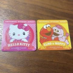 USJ限定 ハローキティ エルモ＆モッピー ステッカー 2枚セットのサムネイル