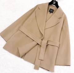 セオリー　18AW ダブルフェイス　カシミヤ　ラップコート　キャメルベージュ m19234200747_1.jpg?1764040441